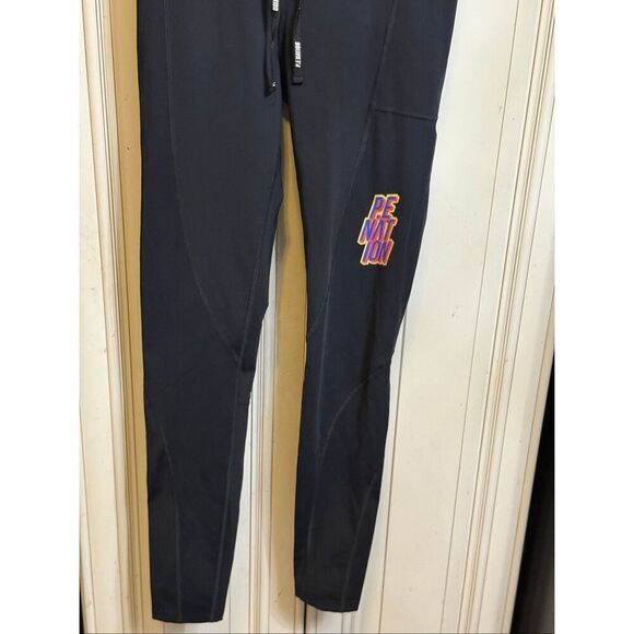 P.E. Nation Women's Daze High Rise Drawstring Workout Leggings Black Small - Picture 7 of 9